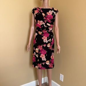 American Living Cap Sleeve Floral Dress, Size 10